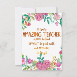 Appréciation de l'enseignant Extraordinaire Signet