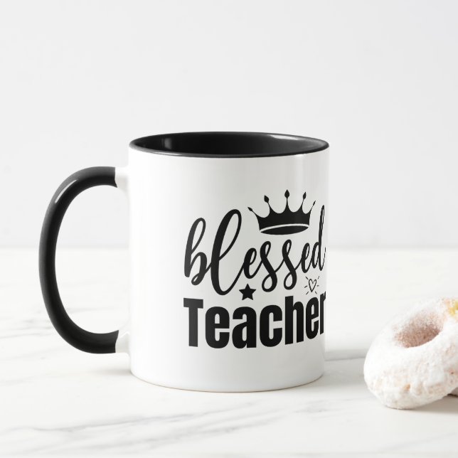 Appréciation de l'enseignant Mug | Merci Gift (Avec donut)