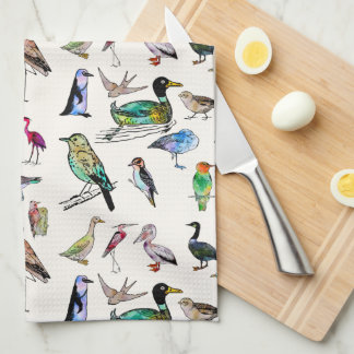 Appréciation d'oiseaux Serviettes de cuisine