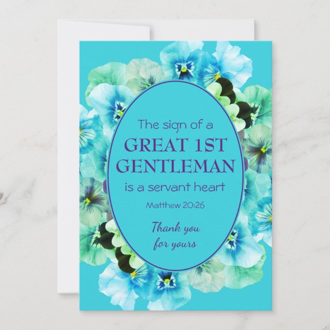 APPRÉCIATION DU PASTEUR | 1ER MESSIEUR | MERCI (Devant)