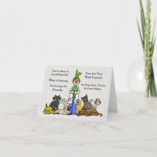 Appréciation ou Carte de remerciements de jour vét