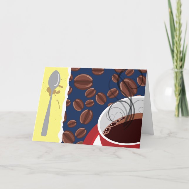 Appréciez la carte de café (Devant)