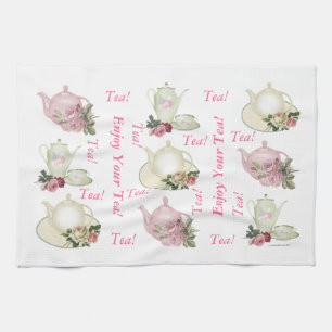 Appréciez votre serviette de thé de théière de