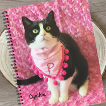 Apprend le Tuxedo Cat 8 1/2 x 11 Carnet