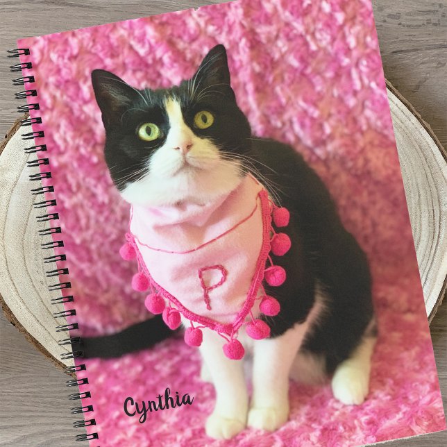 Apprend le Tuxedo Cat 8 1/2 x 11 Carnet (Créateur téléchargé)
