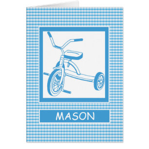 Apprendre à faire du vélo bleu sur Plaid, Félicita