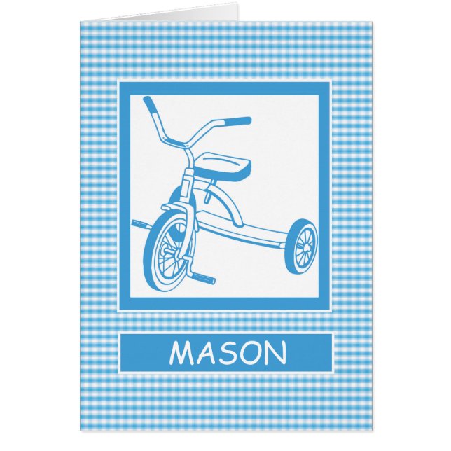 Apprendre à faire du vélo bleu sur Plaid, Félicita (Devant)