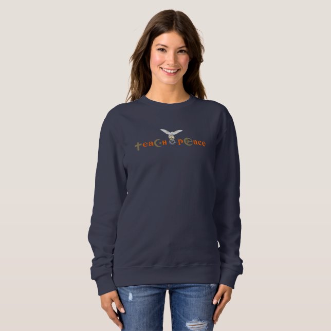 Apprendre la paix | Femmes Sweatshirts (Devant entier)