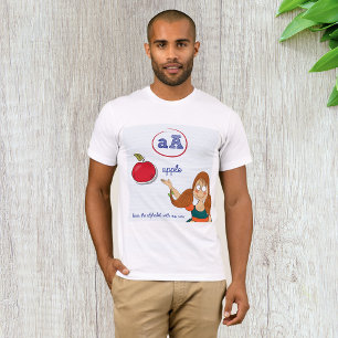 Apprendre Le T-shirt Alphabet Mens