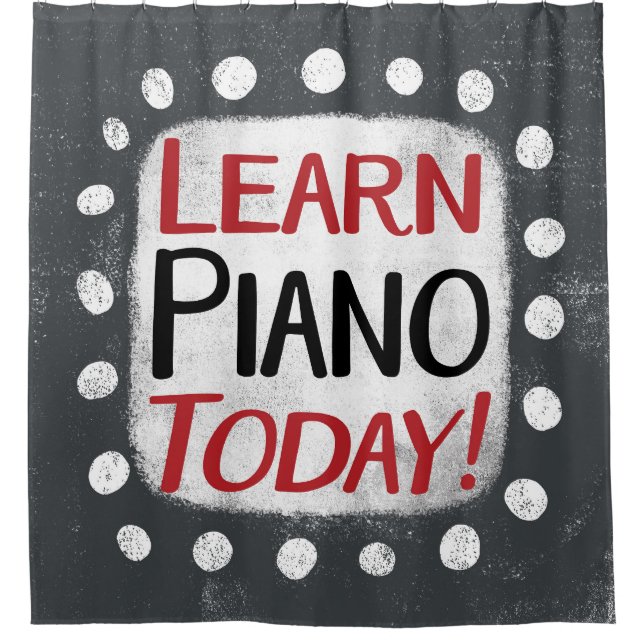 Apprendre Piano Aujourd'hui Douche rideau (Devant)
