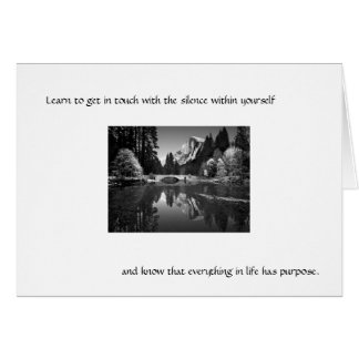 Apprenez à contacter le silence…