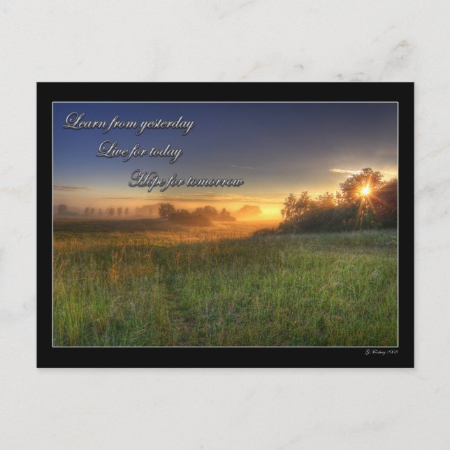 Apprenez d'hier.... carte postale (Devant)