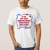 Appui patriotique notre T-shirt de troupes