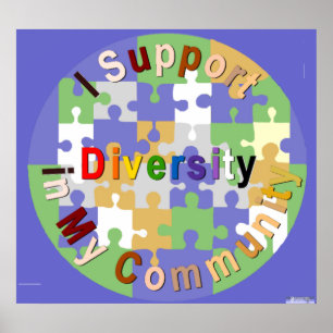Appuyer la diversité dans ma communauté Poster
