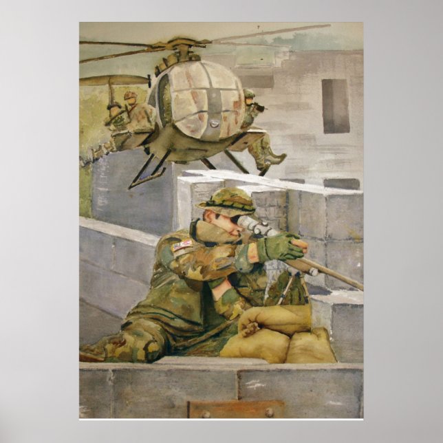 Appuyer nos troupes Poster militaire Forces spécia (Devant)