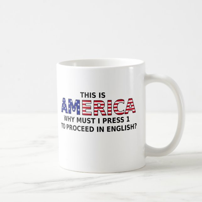 Appuyez sur 1 pour Continuer Mug Drôle Humour (Droite)