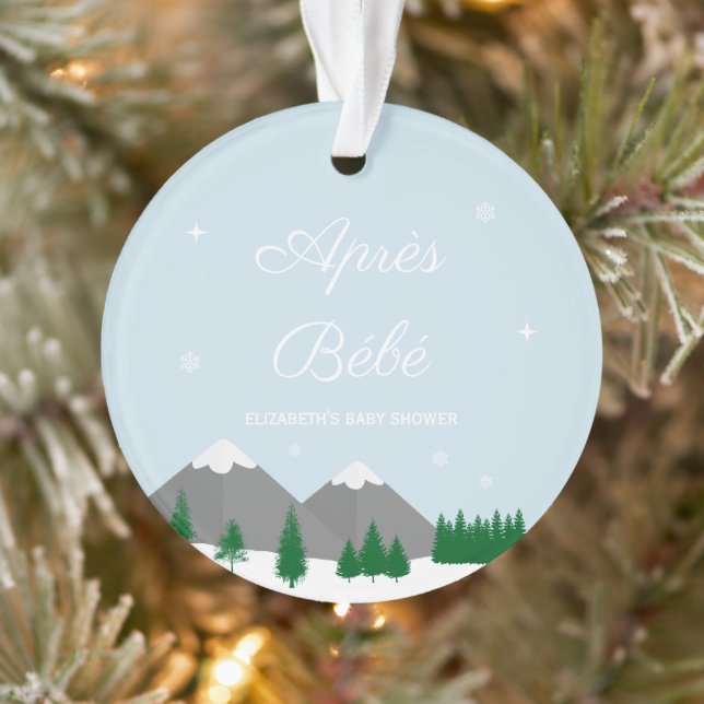 Après Bébé Fête de Naissance Bébé Hiver (Arbre)