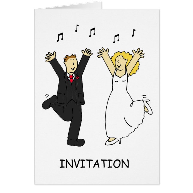 Après la fête de mariage Invitation Couple Dancing (Devant)