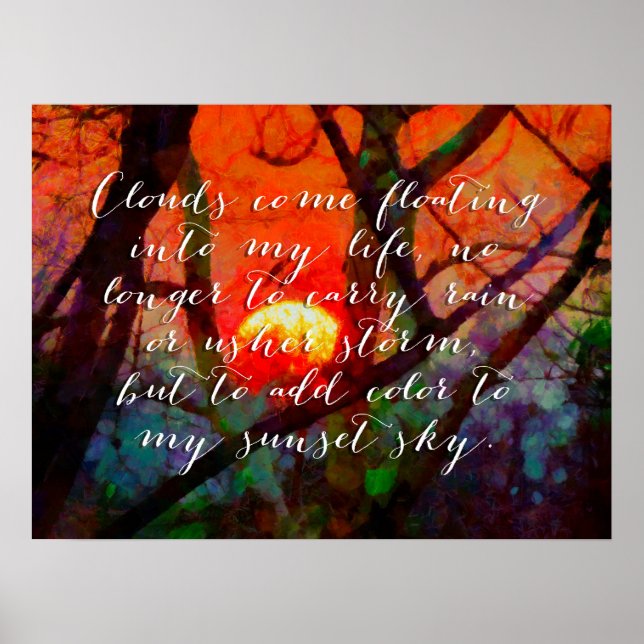 Après la pluie Citations Poster Inspirational (Devant)