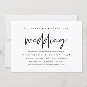 Après le mariage, Brunch célébration Invitation