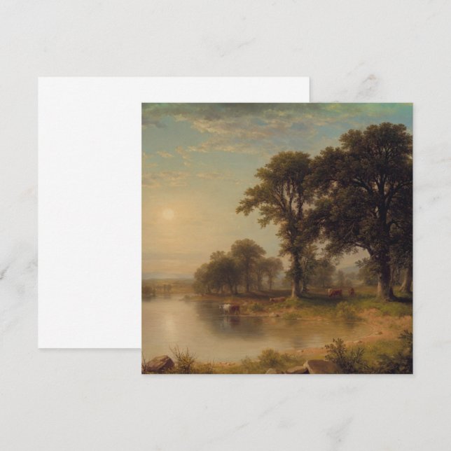 Après-midi d'été (1865) - carte plate (Devant / Derrière)