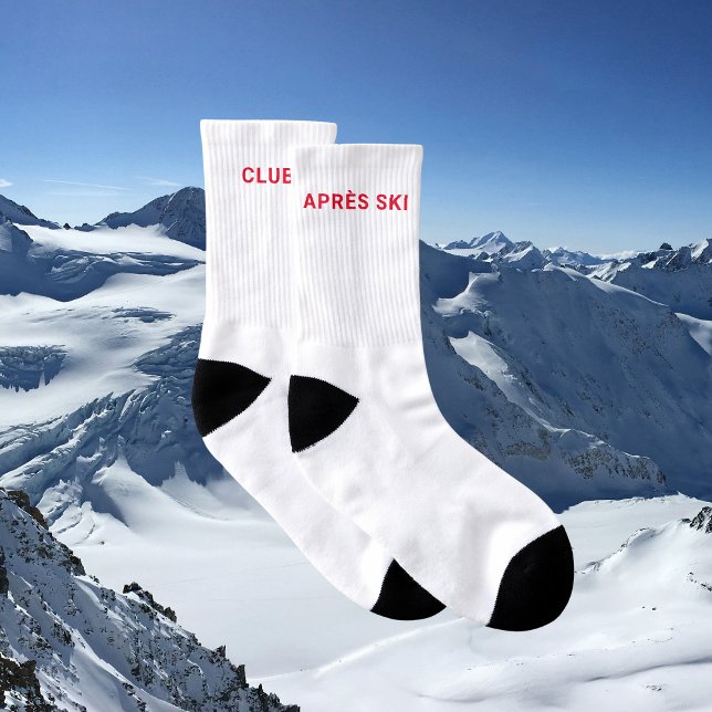 Après-ski Club Hiver Rouge Minimal Unisex (Créateur téléchargé)