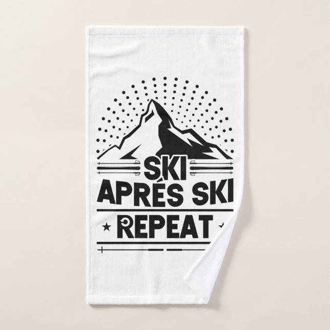 Aprés Ski De Neige Répéter (Serviette à main)