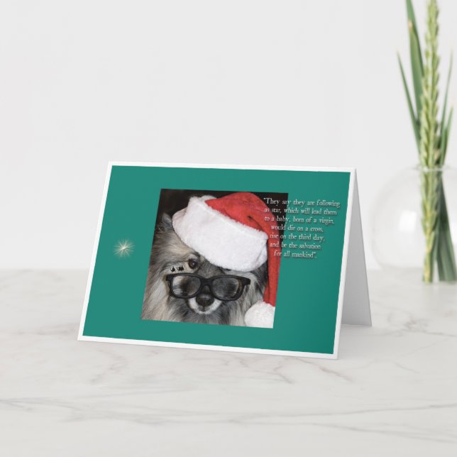 Après une carte de Noël d'étoile (Devant)