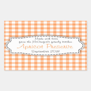 Apricot confiture orange aliment autocollant étiqu