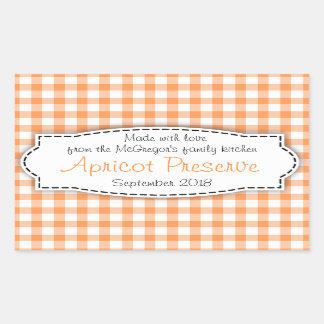 Apricot confiture orange aliment autocollant étiqu