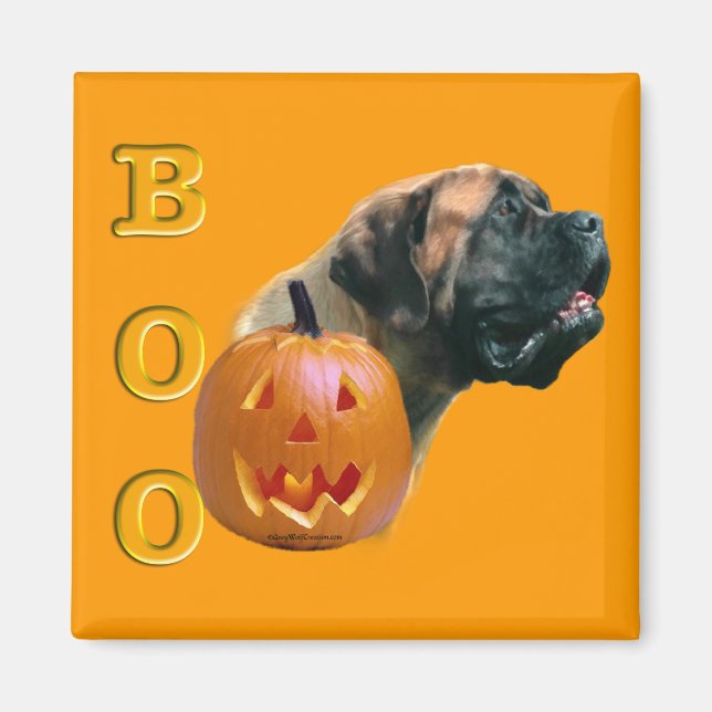 Apricot Mastiff Boo Magnet (Devant)