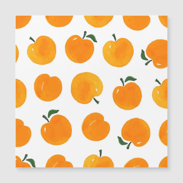 Apricots Aquarelle Blanc Arrière - plan Vintage (Devant)