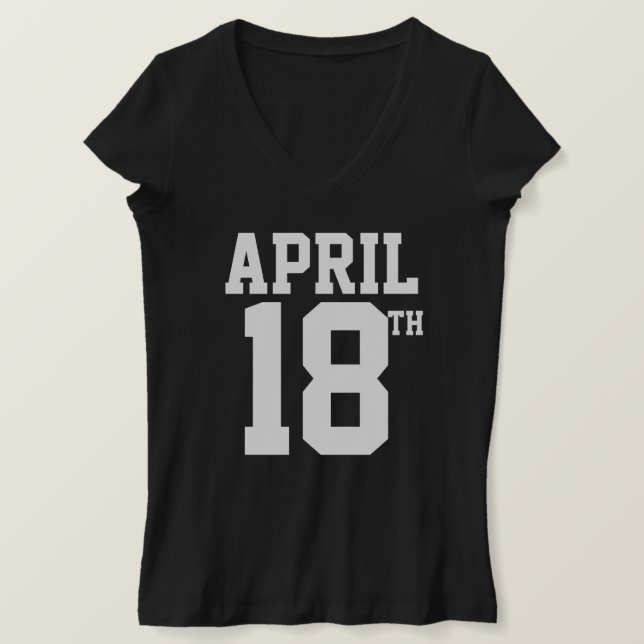 APRIL 18TH T-SHIRT (Design devant)