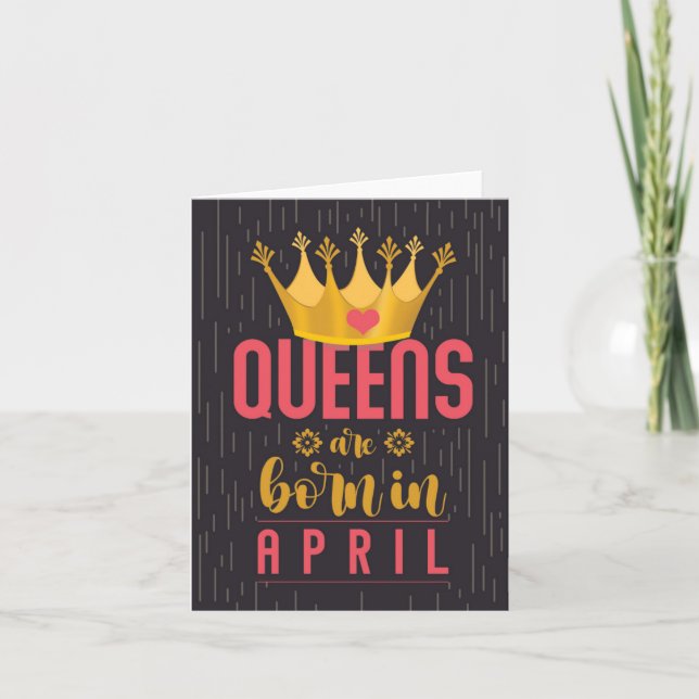 April Queens Bonne carte d'anniversaire (Devant)