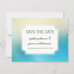 Aqua Blanc save the date