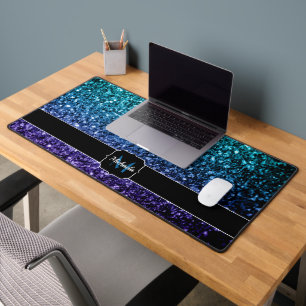 Aqua bleu ombre fausse parties scintillant scintil