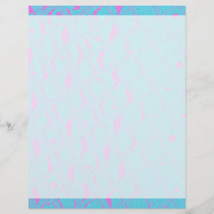Aqua bleu rose chaud géométrique abstrait numériqu