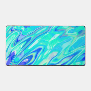 Aqua Blue Marble Texture Abstrait Motif liquide