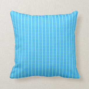 Aqua/Blue Tile Effect> Coussins à motifs