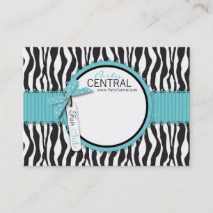 Aqua chic de FC de carte de visite de boutique