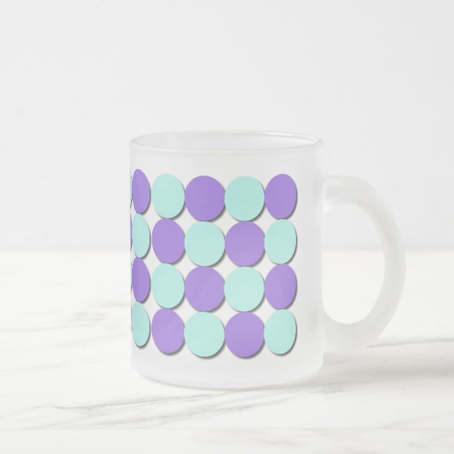 Aqua de Mug Froid et Pois Bleus (Droit)