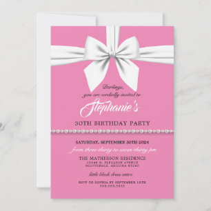 Aqua Elegant Fancy Tiffany Invitation Anniversaire