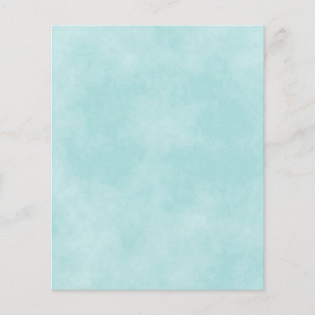 Aqua en marbre ou papier brouillard Turquoise (Devant)