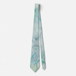 Aqua Green Cravate d'aquarelle pour Mariages