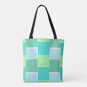 Aqua Green Mint couleurs motif Sac