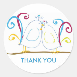 Aqua Inséparable Stickers - Personnalisez-les!