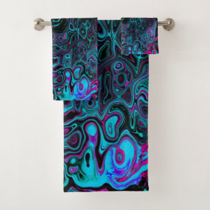 Aqua Magenta et Abstrait noir