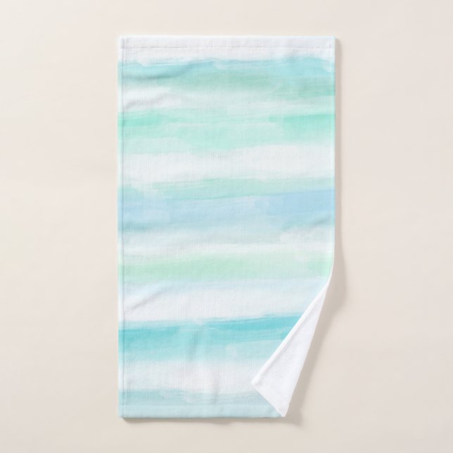 Aqua Mint Bleu Bleu Bleu Bleu Plage (Serviette à main)