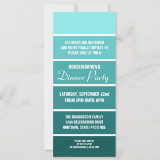 Aqua Paint Exemple Carte Ménage Invitation