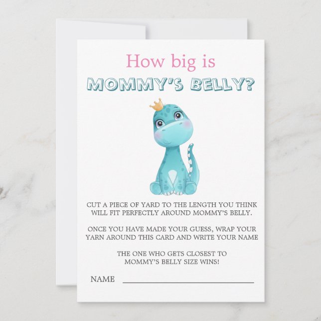 Aqua Princess Dinosaur La taille du ventre de mama (Devant)